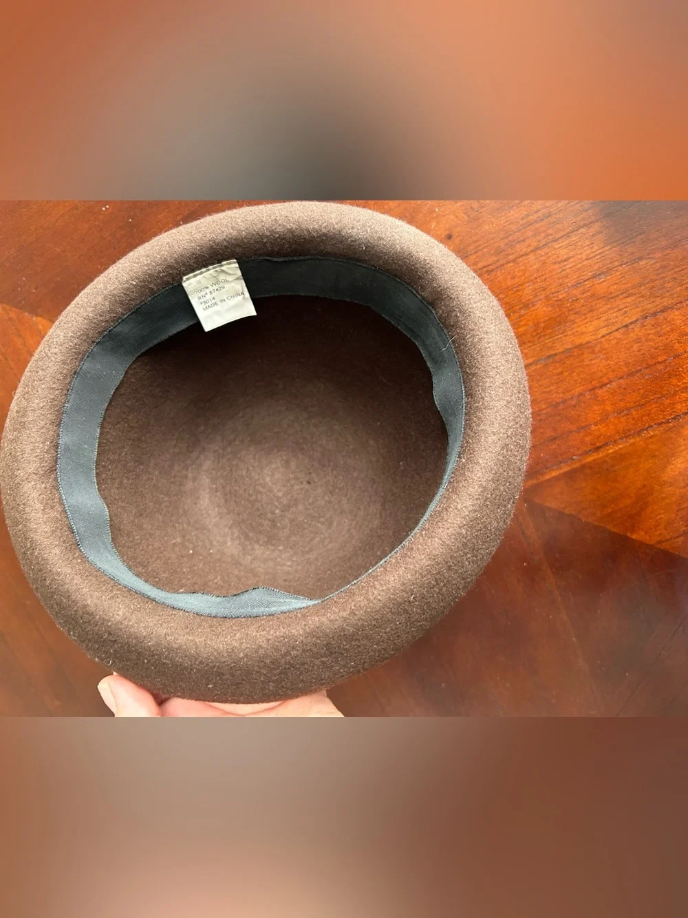 Brown Women's Felt Bowler Hat - Classic & Chic 100% wool